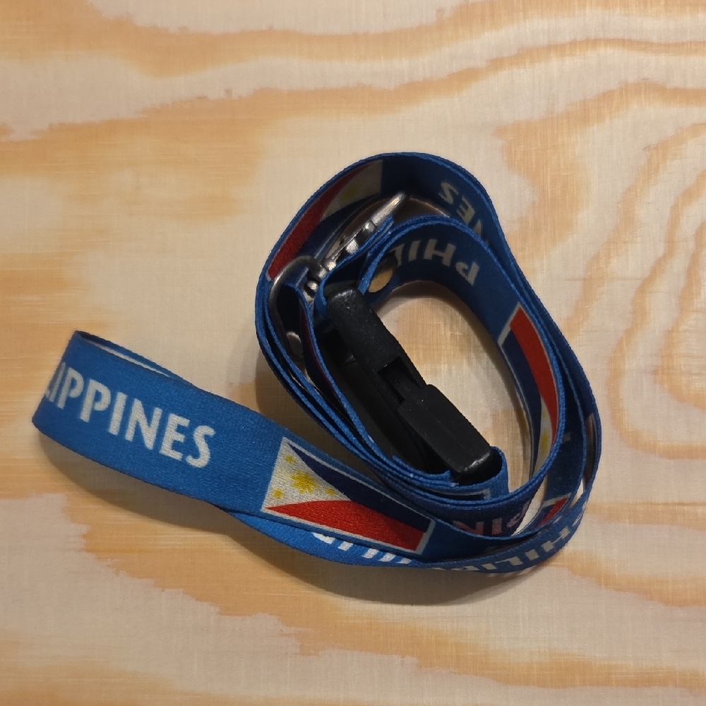 Philippines Flag Blue Lanyard - Picture 3 of 3